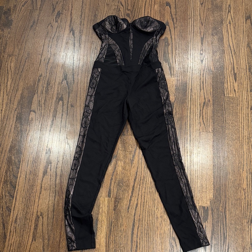 Elegant Black Lace Jumpsuit never worn perfect condition!!